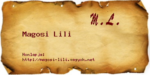 Magosi Lili névjegykártya